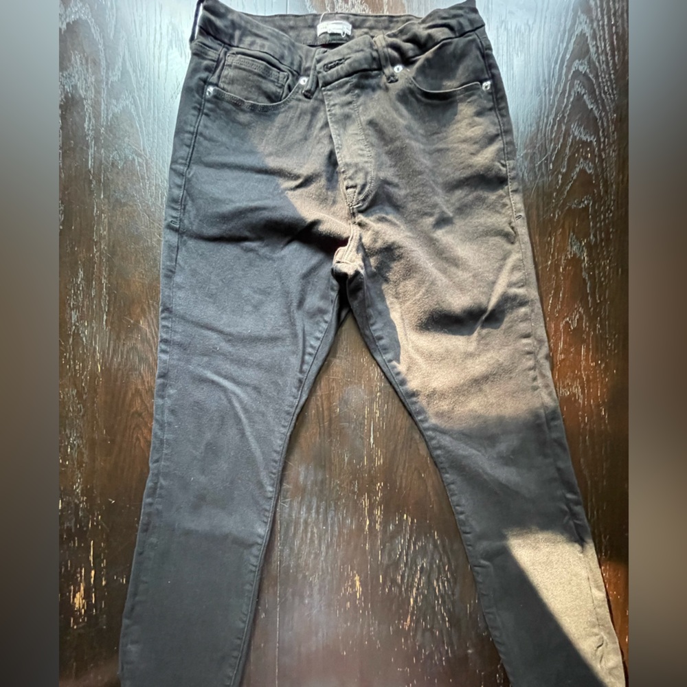 Good American Women's Size 14 - 90s Duster Straight Leg Jeans Black